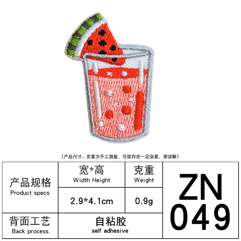 Wholesale Summer Afternoon Tea Cartoon Cloth Patch